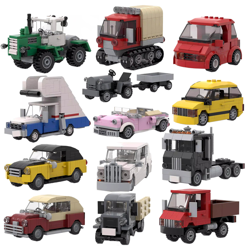 MOC City Mini Car Tractor Snow - Lego Set Creator review and price