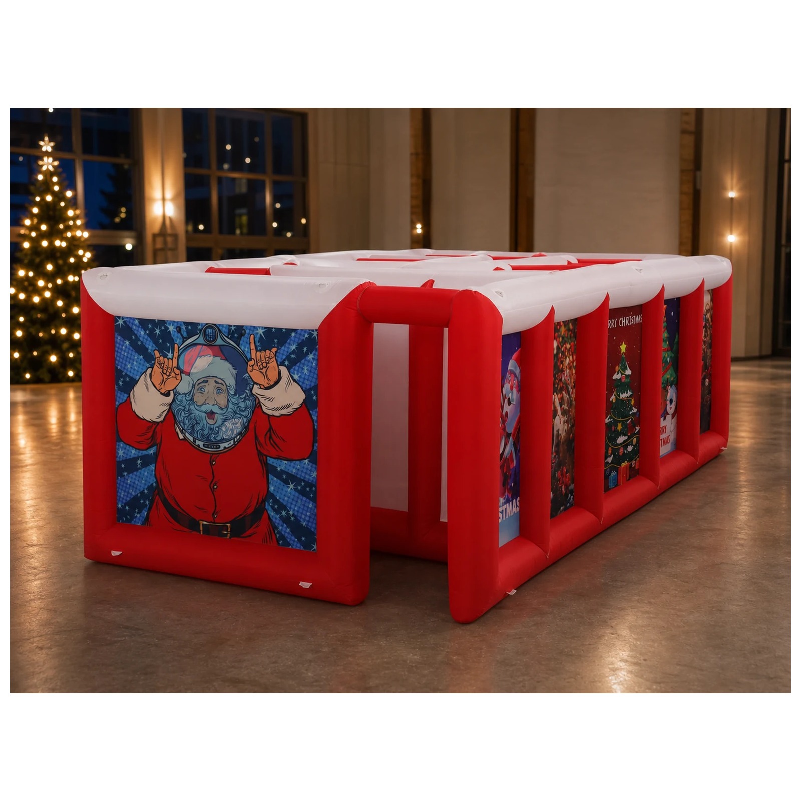 Large Red White Flat Roof Infl - Party Games For Adults And Kids review and price